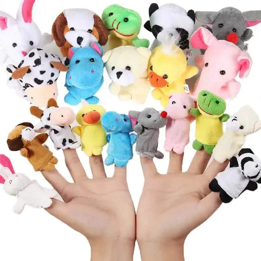 10-teiliges Set: Niedliche Fingerpuppen Baby Mini Plüschtiere