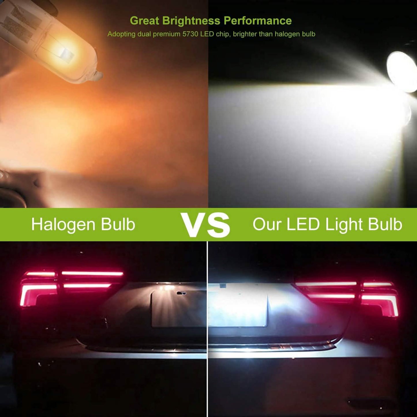 10 Stück: Xenonweiße Keilsockel-LED-Lampen