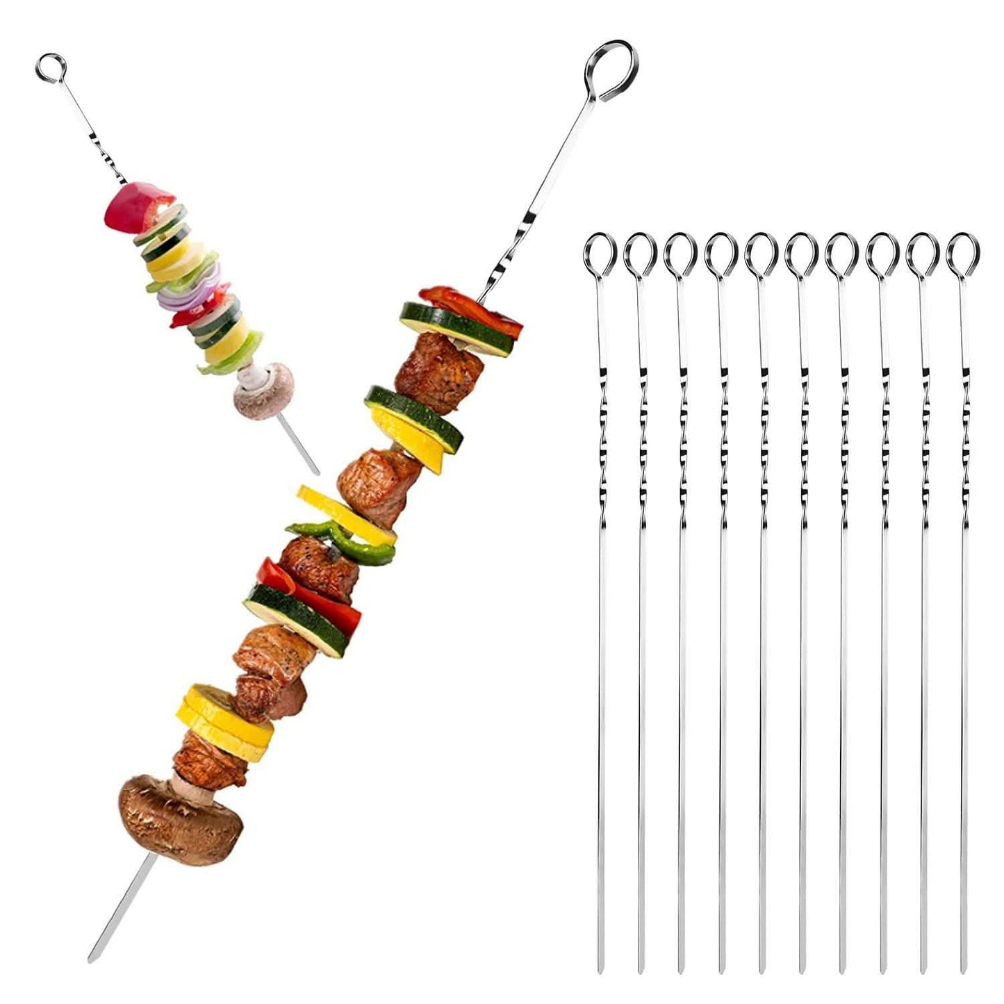 10er-Pack: 40,6 cm Grillspieße