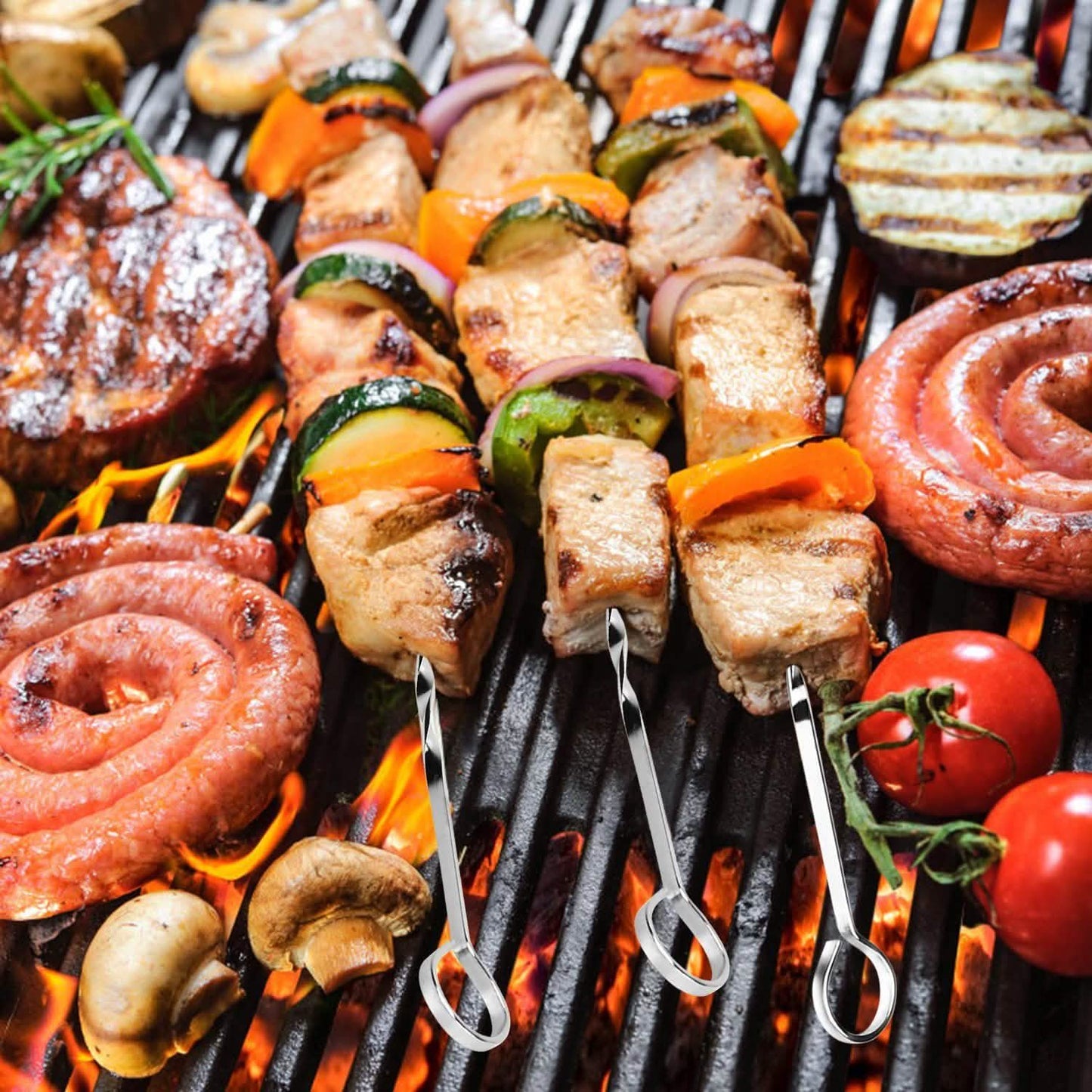 10er-Pack: 40,6 cm Grillspieße