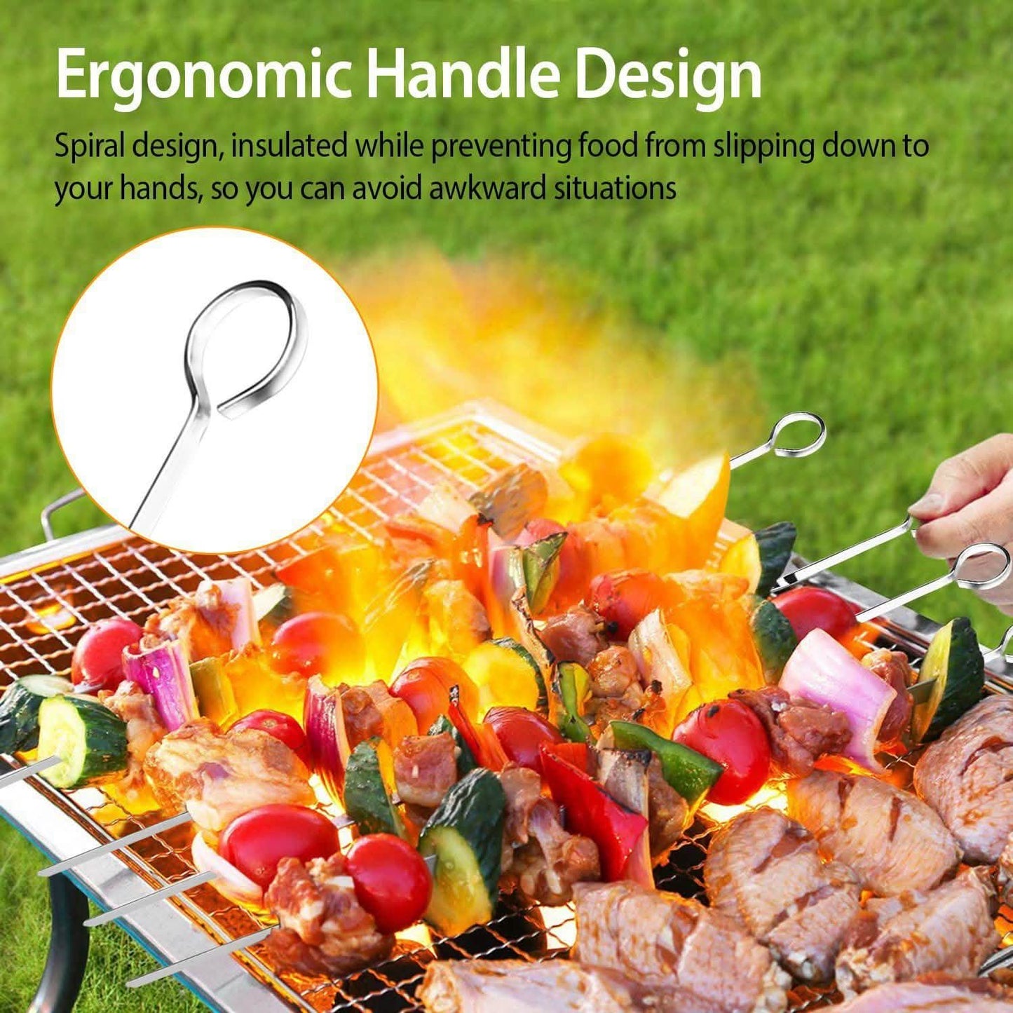 10er-Pack: 40,6 cm Grillspieße