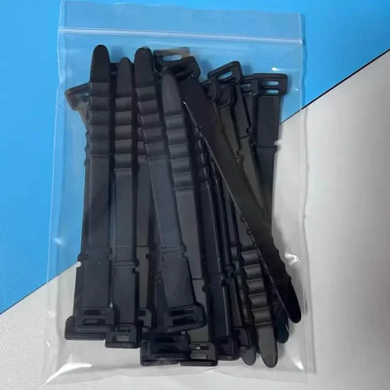 10 Stück: 4,5 Zoll Wiederverwendbare Kabelbinder Kabelorganizer Elastische Silikon-Kabelorganizer