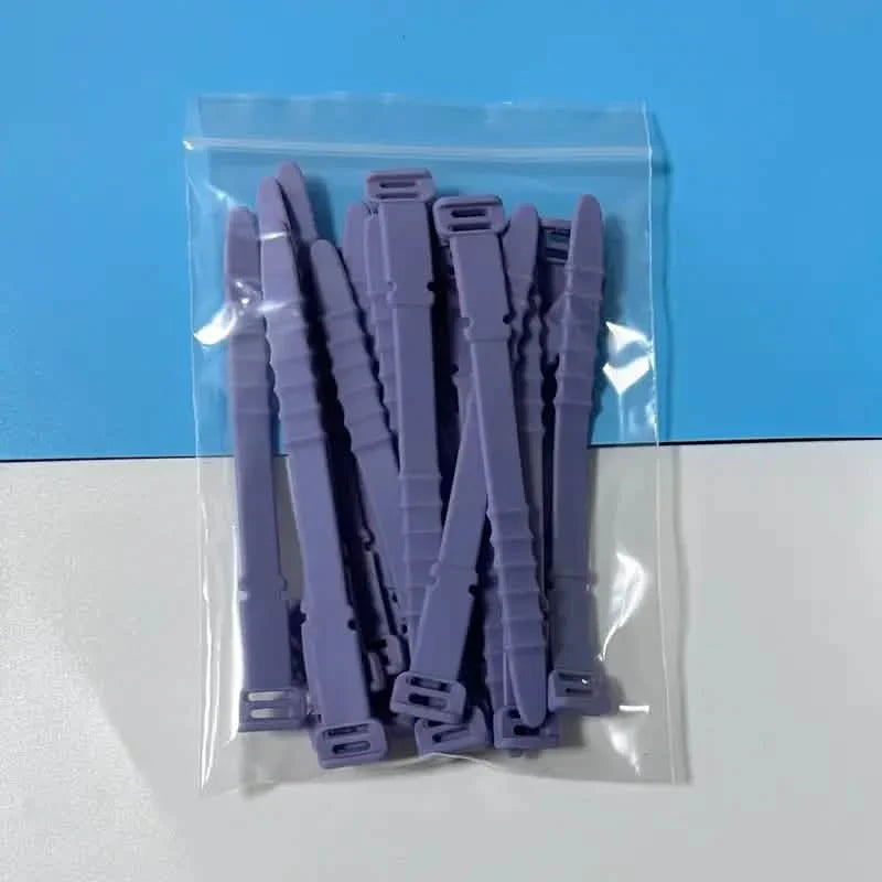 10 Stück: 4,5 Zoll Wiederverwendbare Kabelbinder Kabelorganizer Elastische Silikon-Kabelorganizer