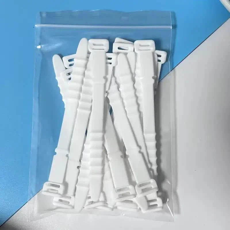 10 Stück: 4,5 Zoll Wiederverwendbare Kabelbinder Kabelorganizer Elastische Silikon-Kabelorganizer