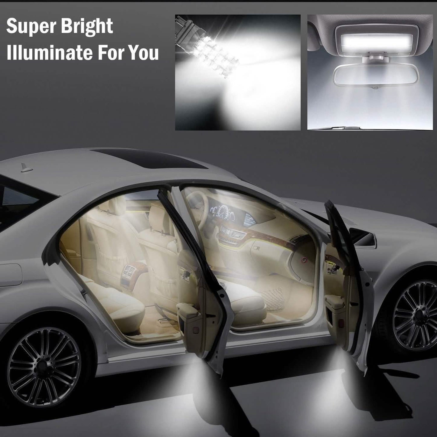 10 Stück: LED-Autobirnen