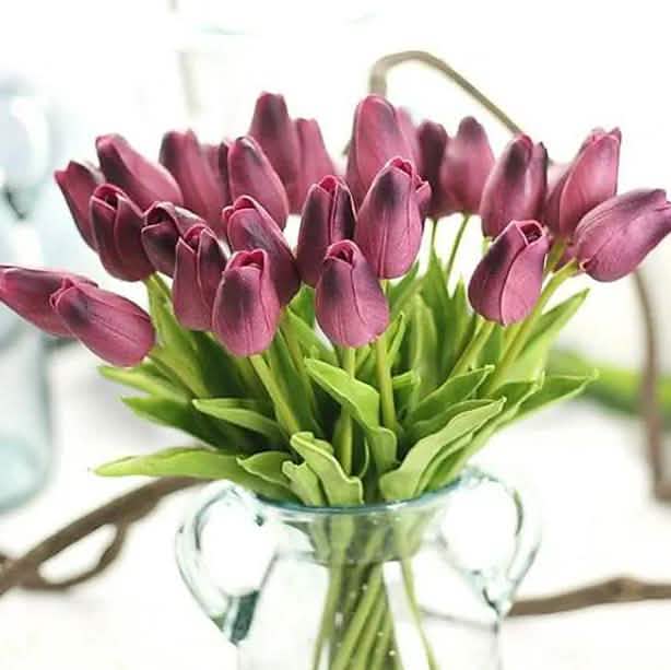 10-teilig: PU-Blumenstrauß im modernen Stil für den Tisch