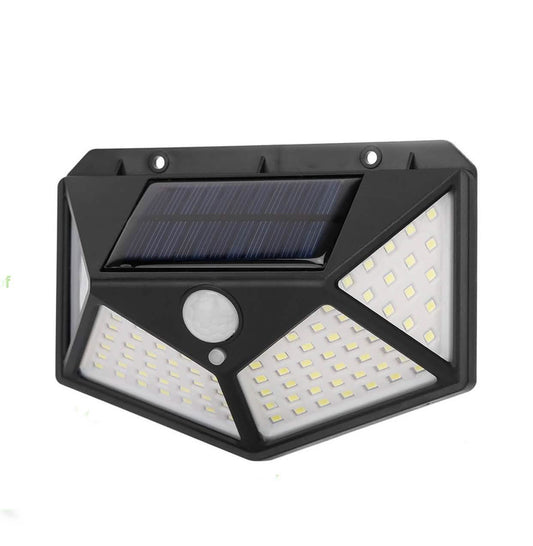 100 LED Solar Wandleuchte Außen