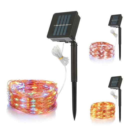 100 LEDs Solar Lichterkette