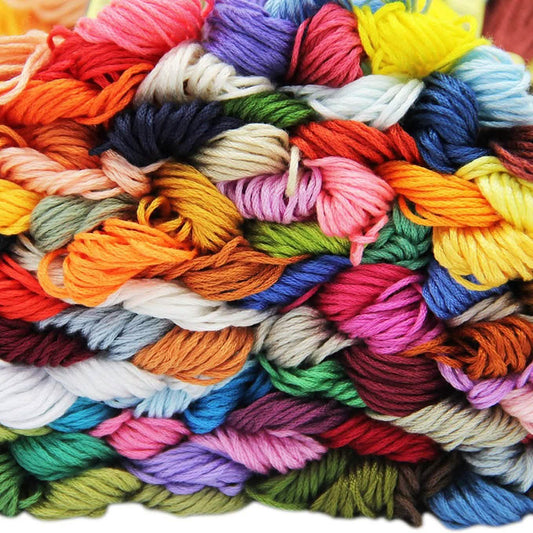 100er-Pack: ATDAWN Regenbogenfarben Stickgarn, Kreuzstichgarn