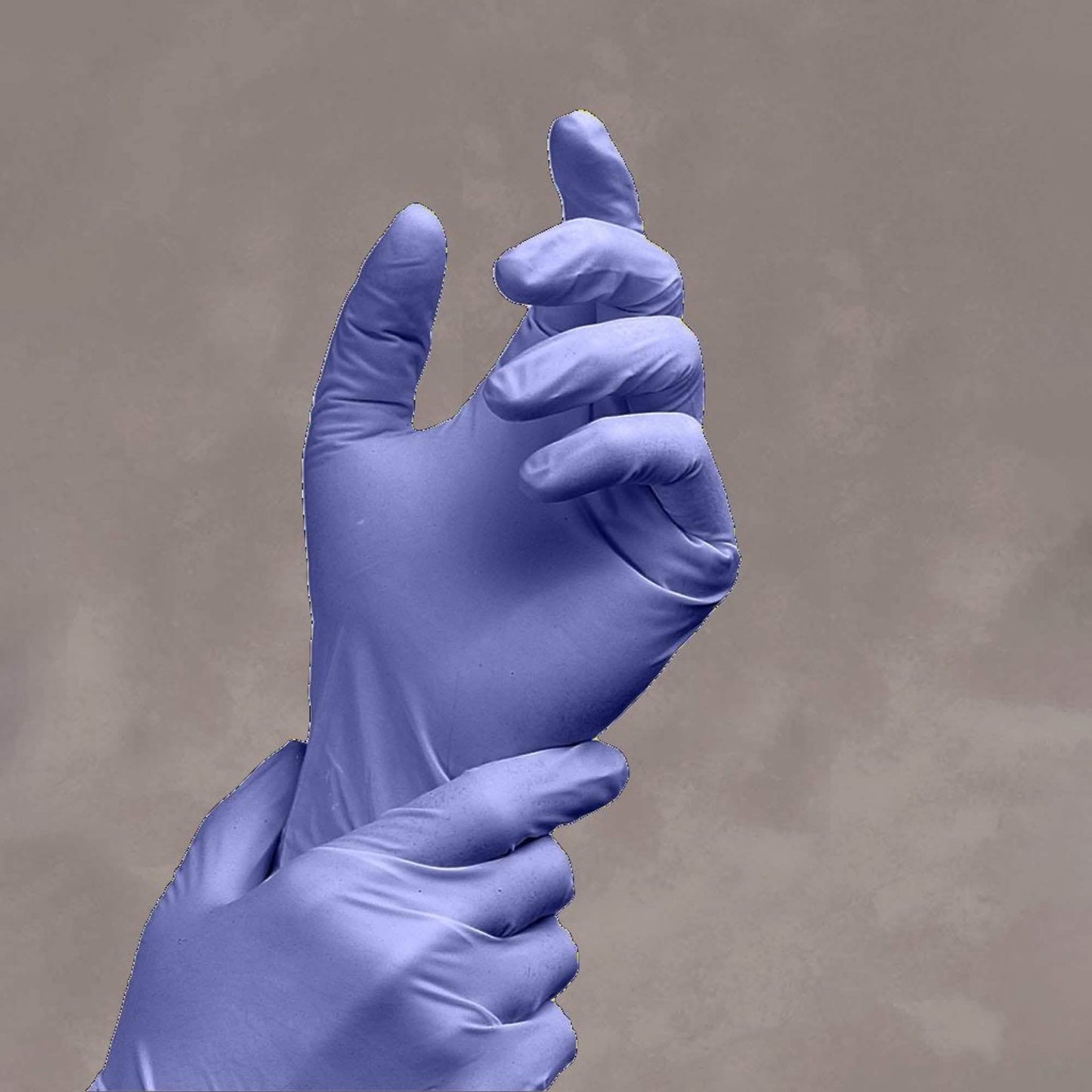 100 Stück: Nitril-Handschuhe puderfrei violett Größe M