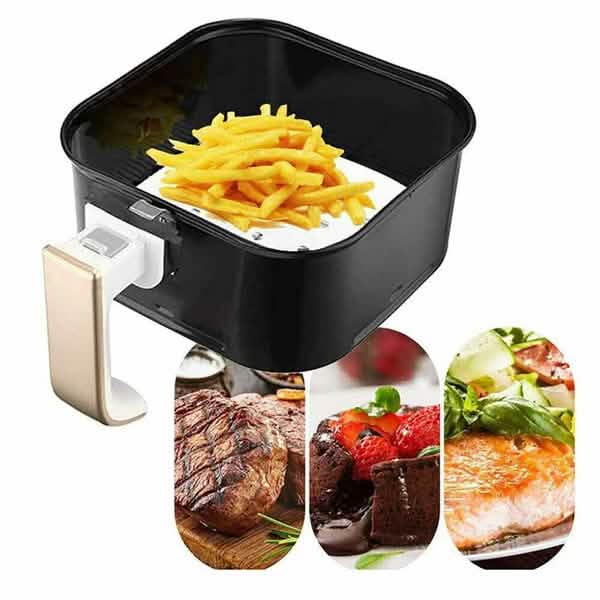 100 Stück: Backpapier für die Heißluftfritteuse