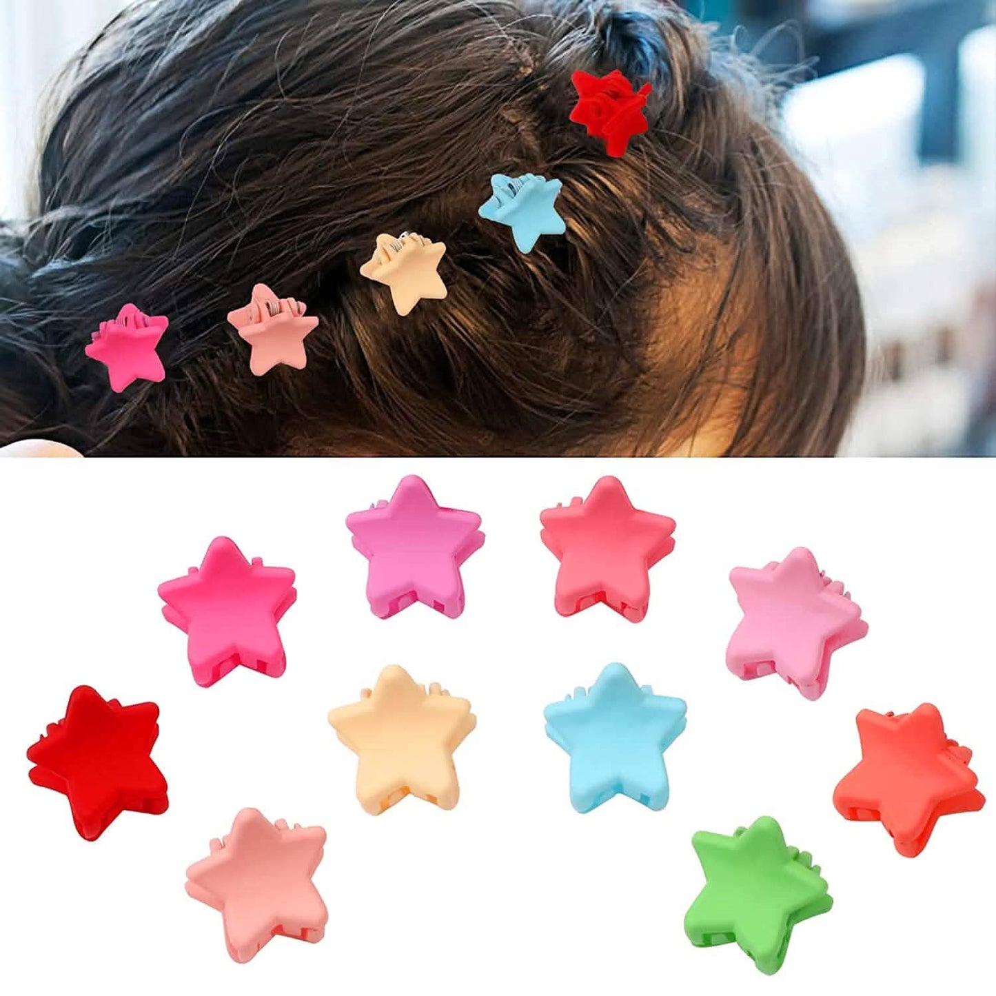 100 Stück: Rutschfeste bunte Mini-Haarklammern Haarspangen Zubehör