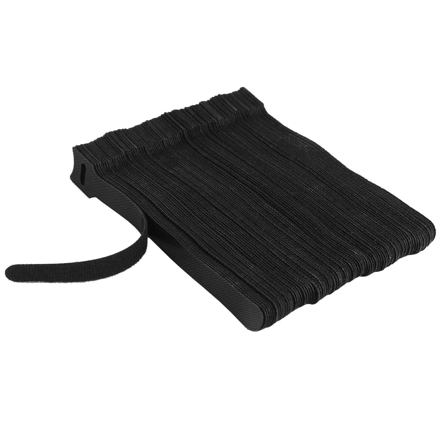 100 Stück: Wiederverwendbare Kabelbinder 15 cm Kabelmanagement-Halter