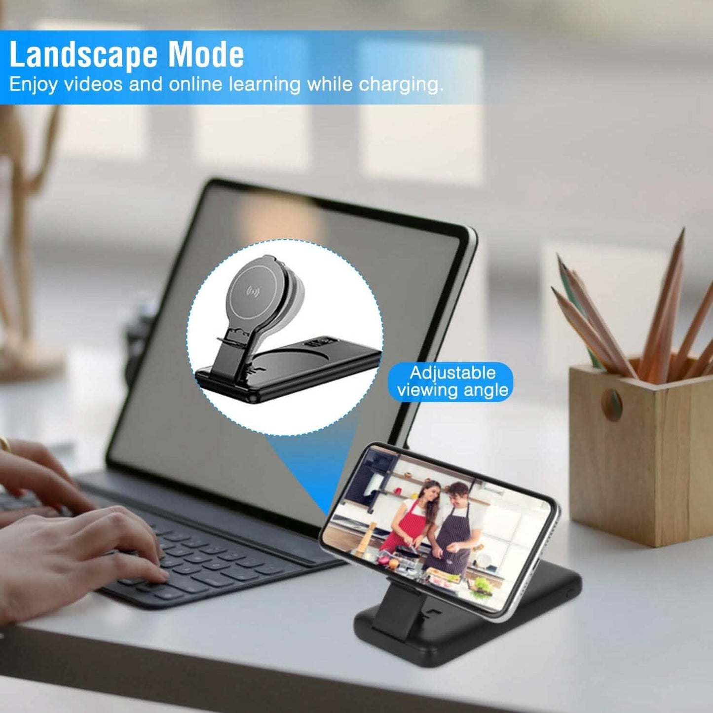 1000 mAh kabellose faltbare Powerbank