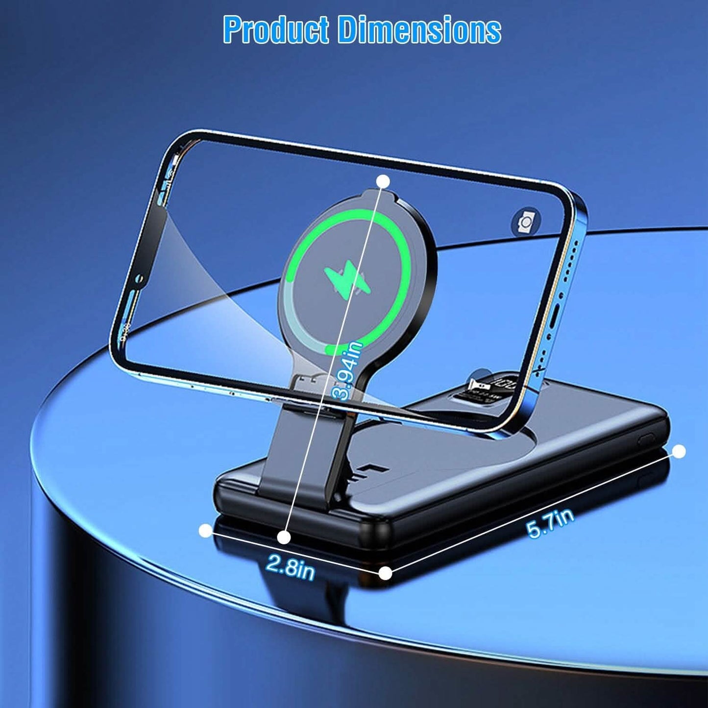 1000 mAh kabellose faltbare Powerbank
