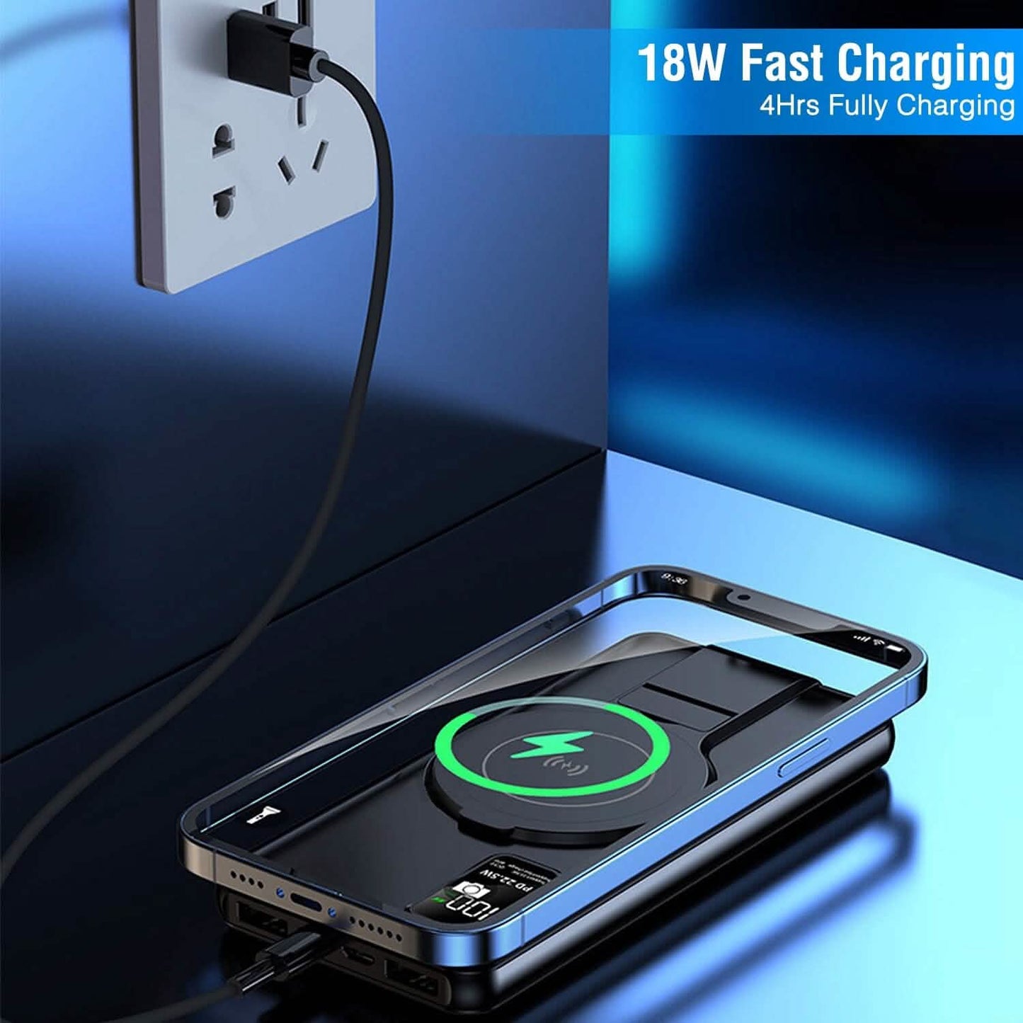 1000 mAh kabellose faltbare Powerbank