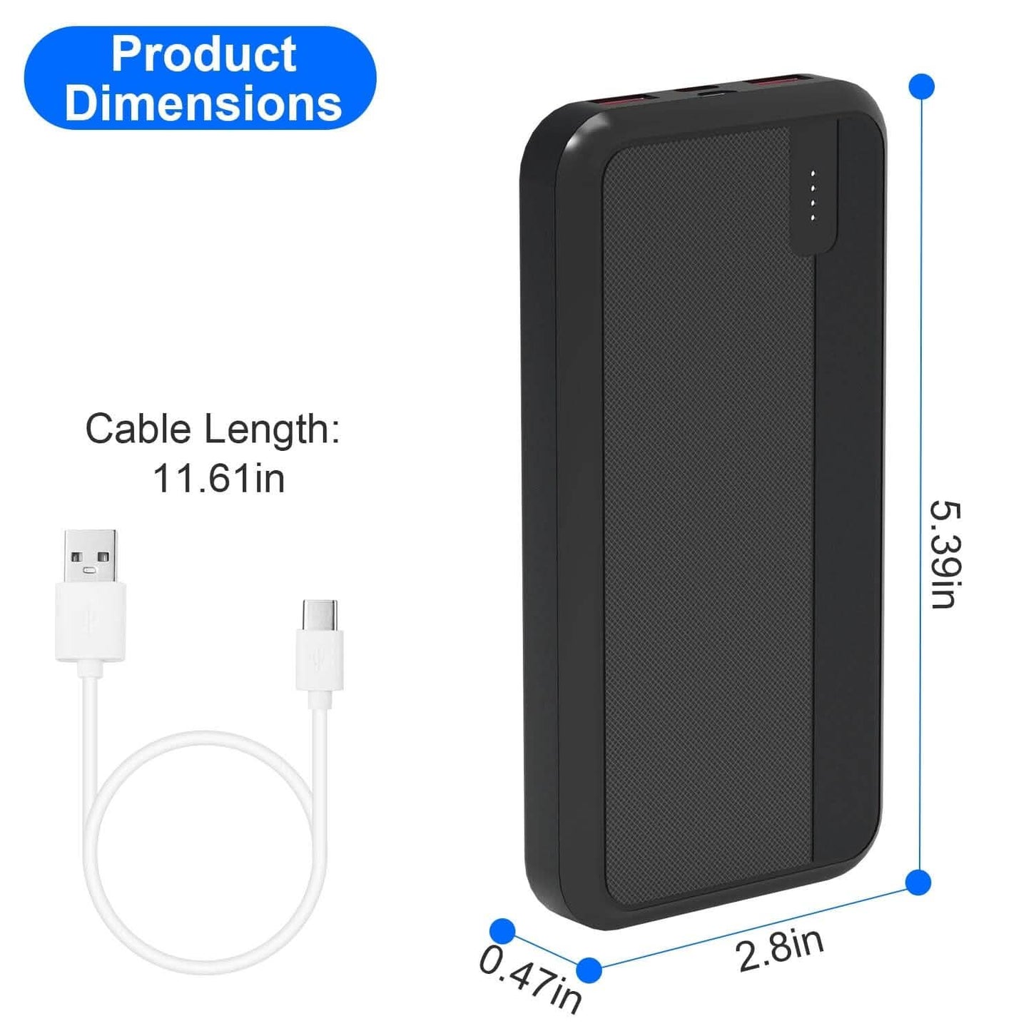 10000mAh oder 20000mAh PD22.5W Schnelllade-Powerbank