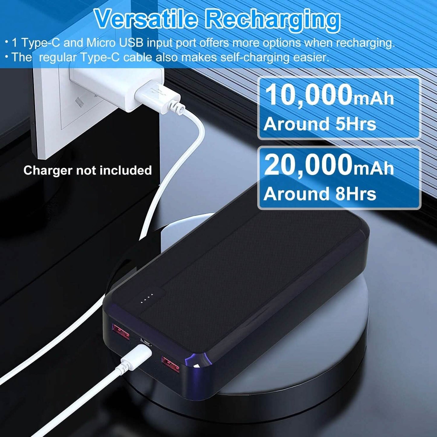 10000mAh oder 20000mAh PD22.5W Schnelllade-Powerbank