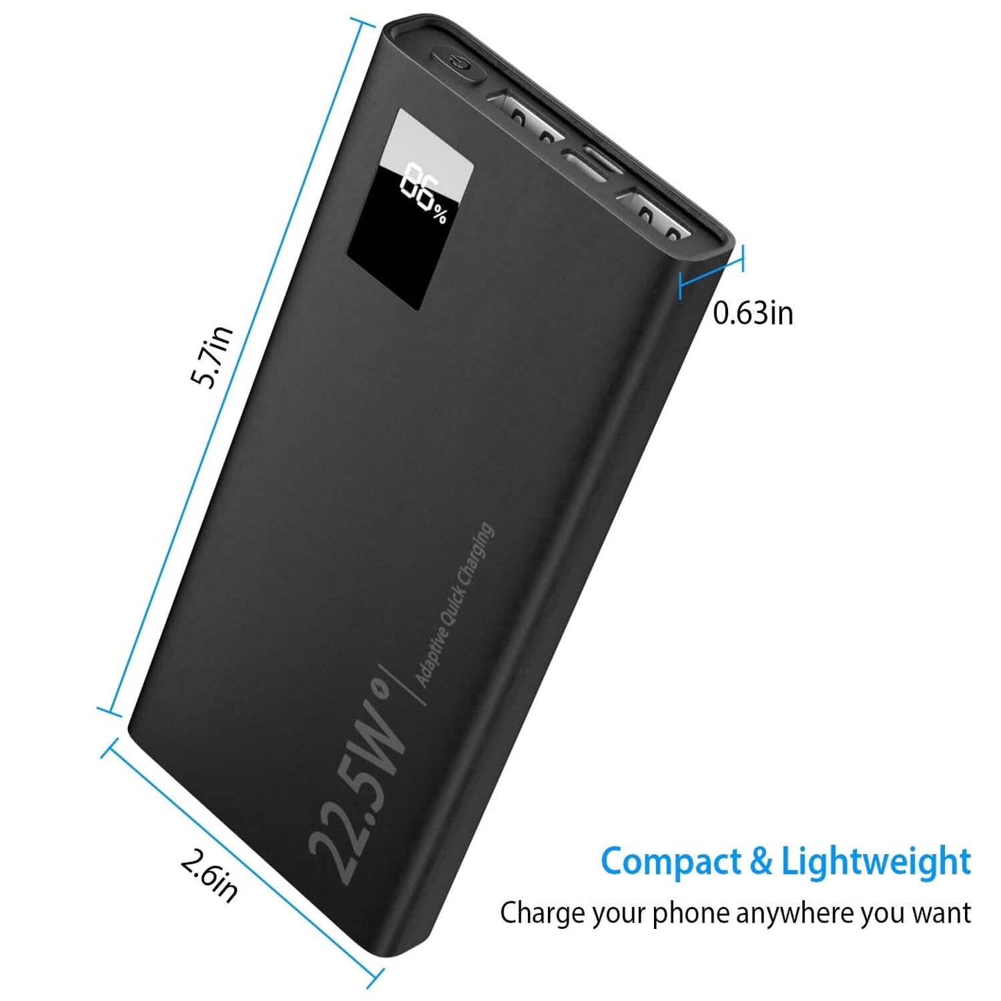 10000mAh Powerbank Tragbares Ladegerät Externer Akku