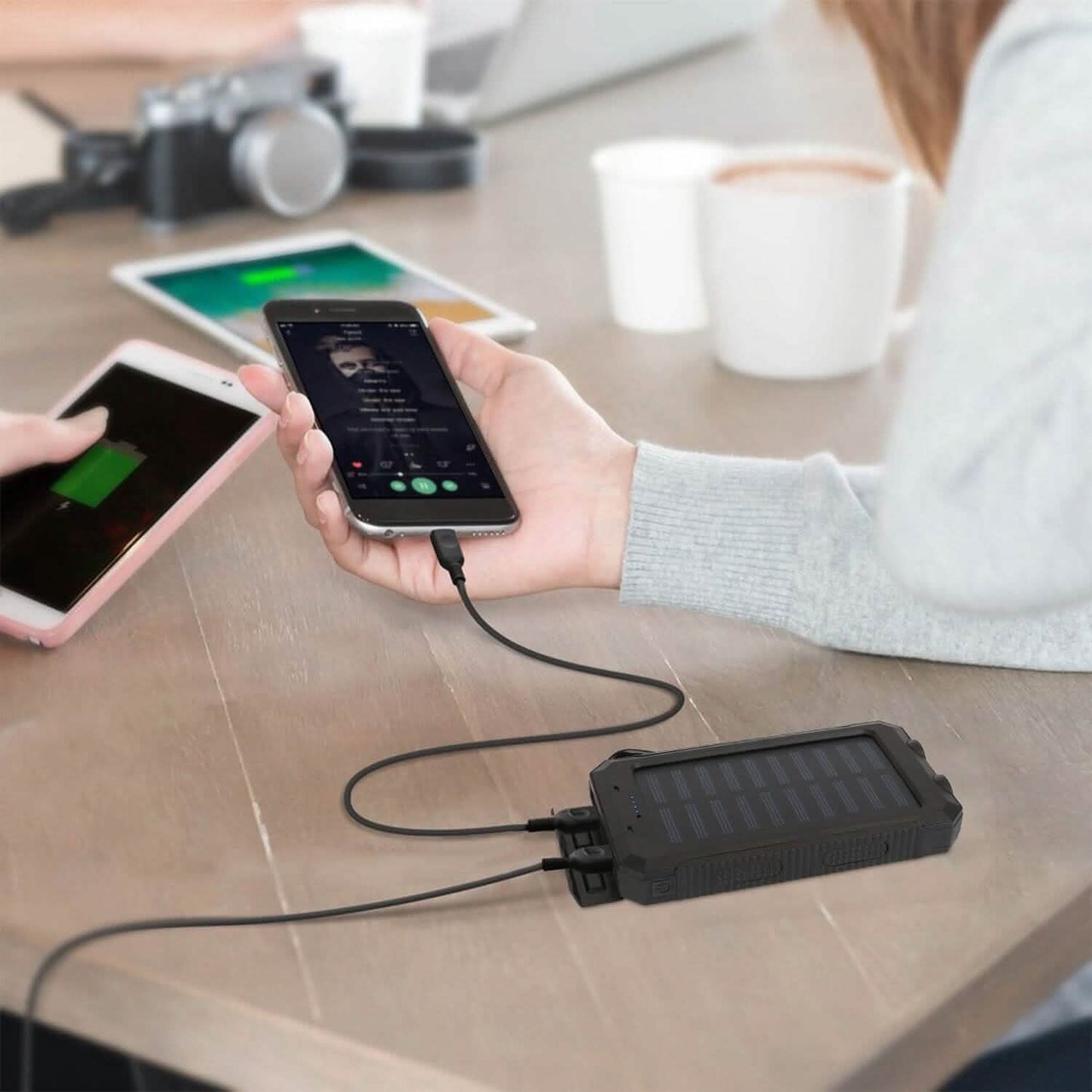 10000mAh Solar Powerbank Externer Akku