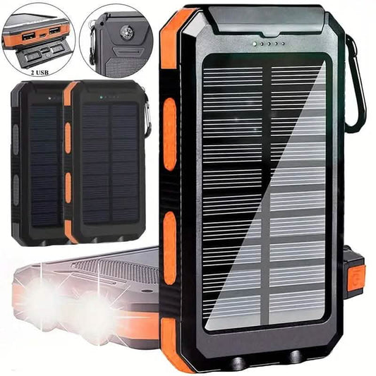 10000mAh Solar Powerbank mit Taschenlampe