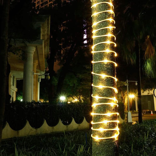 100er LED Solar Lichterkette - Warmweiß