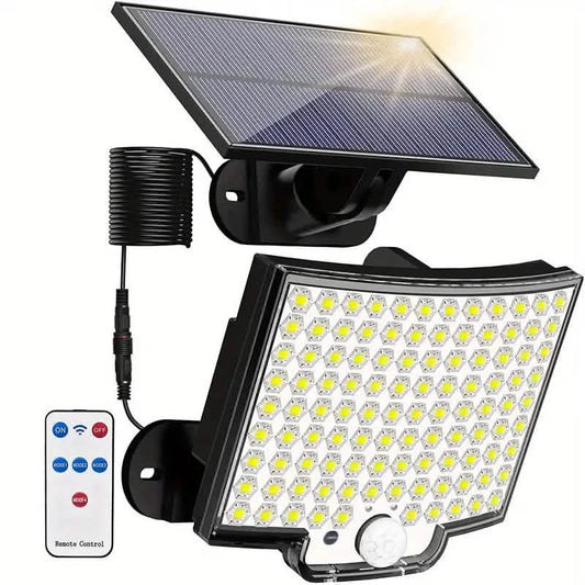 106 LEDs superhelle Bewegungssensor Solar-Gartenwandleuchte