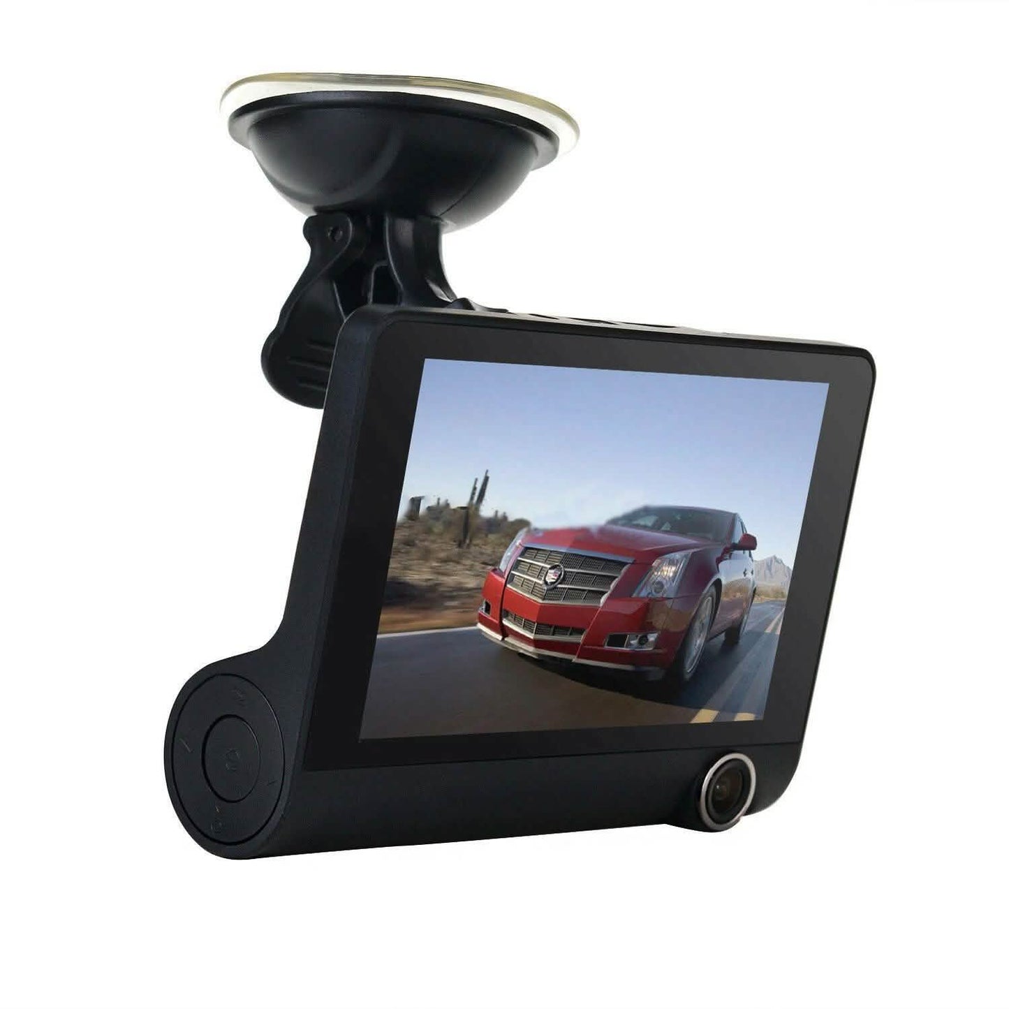 1080P 4" Dual-Objektiv HD Auto DVR Rückfahrkamera Video Armaturenbrett-Kamera Recorder G-Sensor