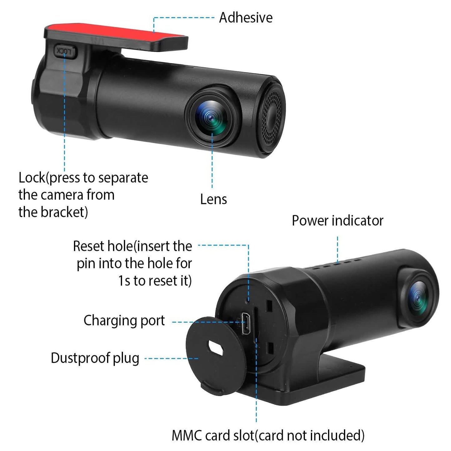 1080P Dashcam Auto Kamera Rekorder