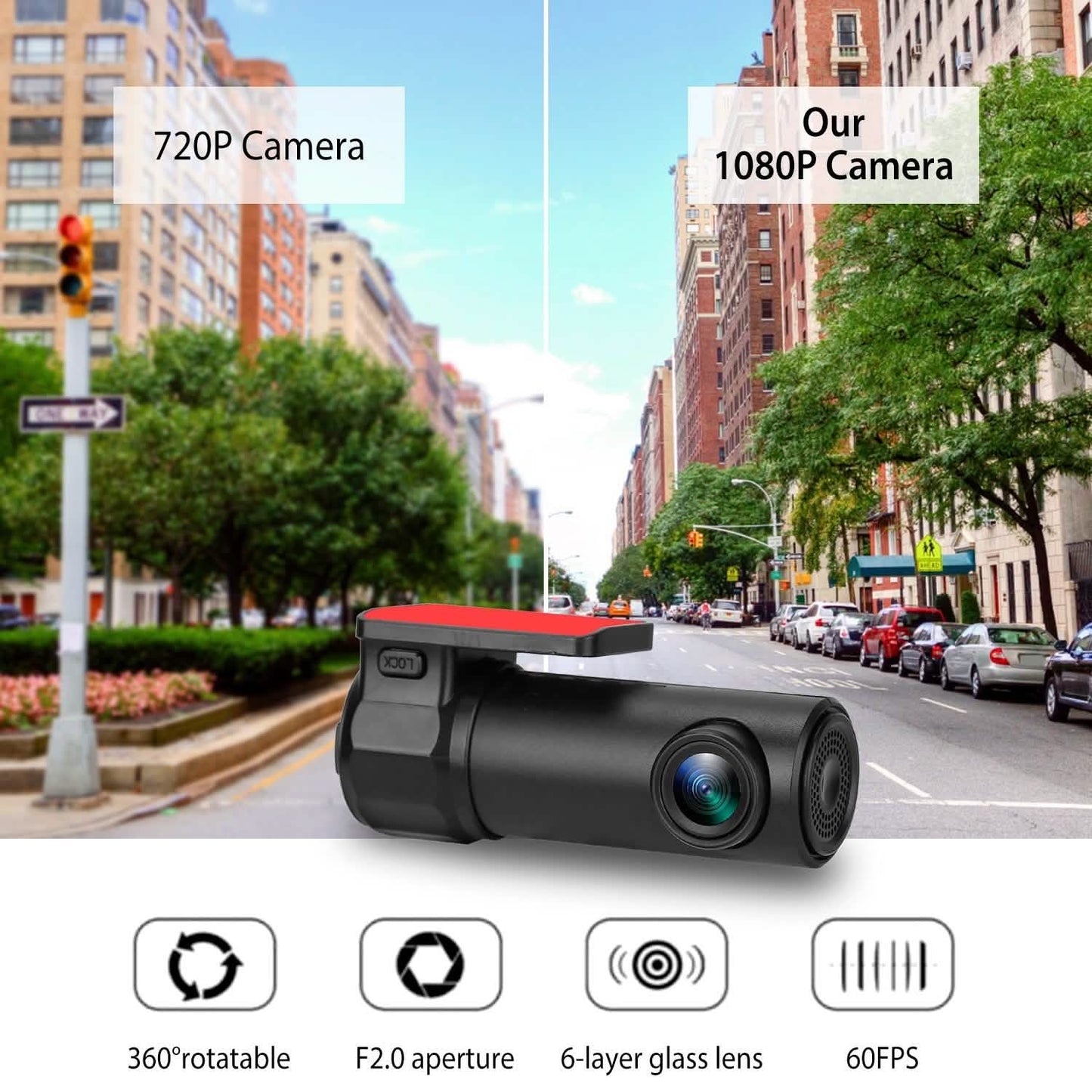 1080P Dashcam Auto Kamera Rekorder