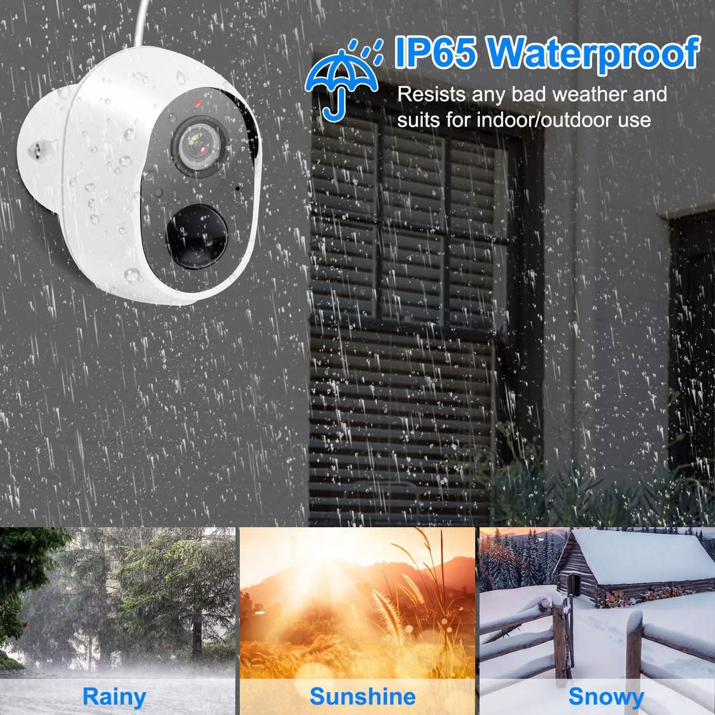 1080P FHD WLAN IP Zwei-Wege-Audio-Überwachungskamera