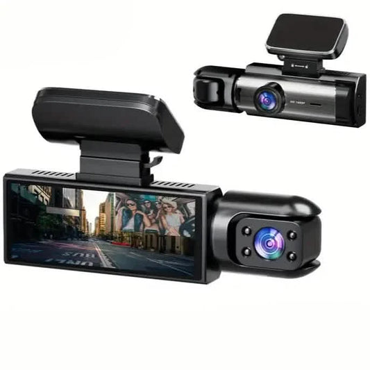 1080P Full HD Dual-Kamera Dashcam für Autos 3,16 Zoll IPS-Bildschirm GPS und Spurhalteassistent