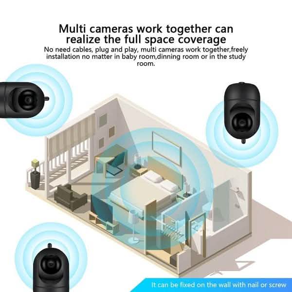 1080P Intelligente Tracking-Überwachungskamera für Zuhause HD WLAN PTZ-Kamera