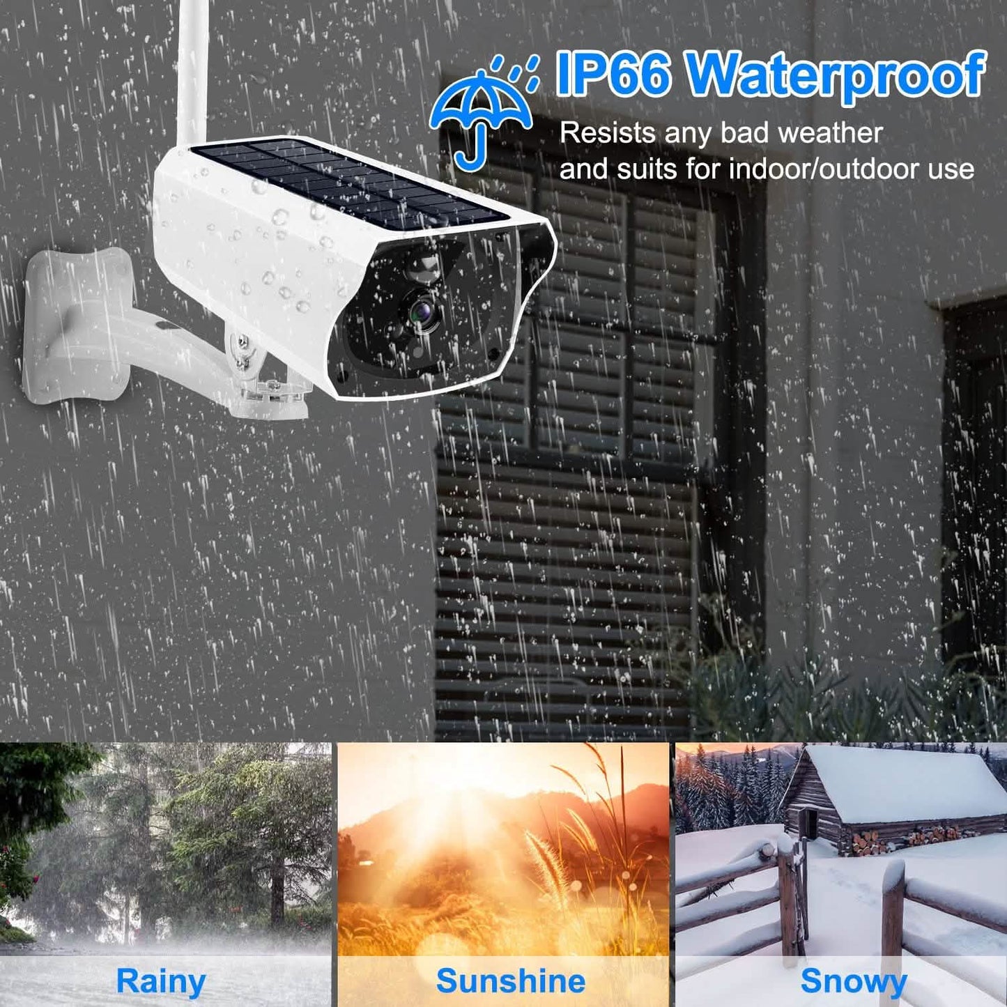 1080P Solarbetriebene WLAN-IP-Kamera
