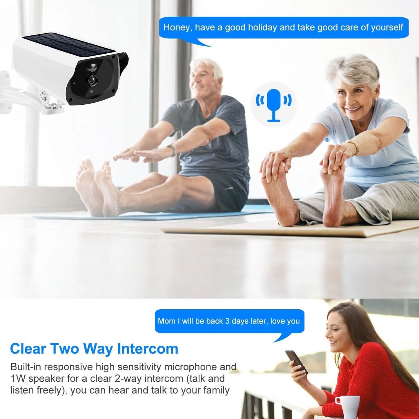 1080P Solarbetriebene WLAN-IP-Kamera