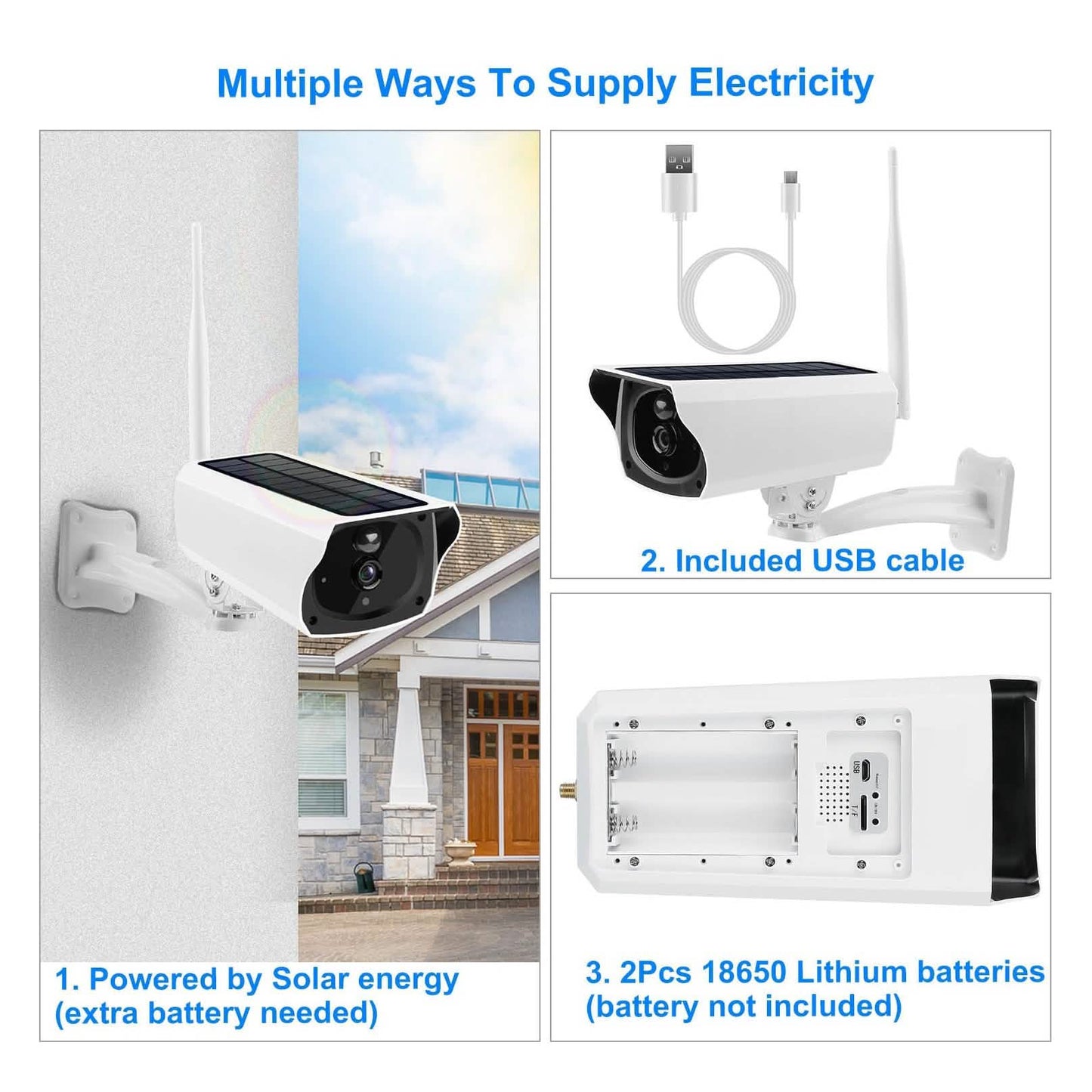 1080P Solarbetriebene WLAN-IP-Kamera