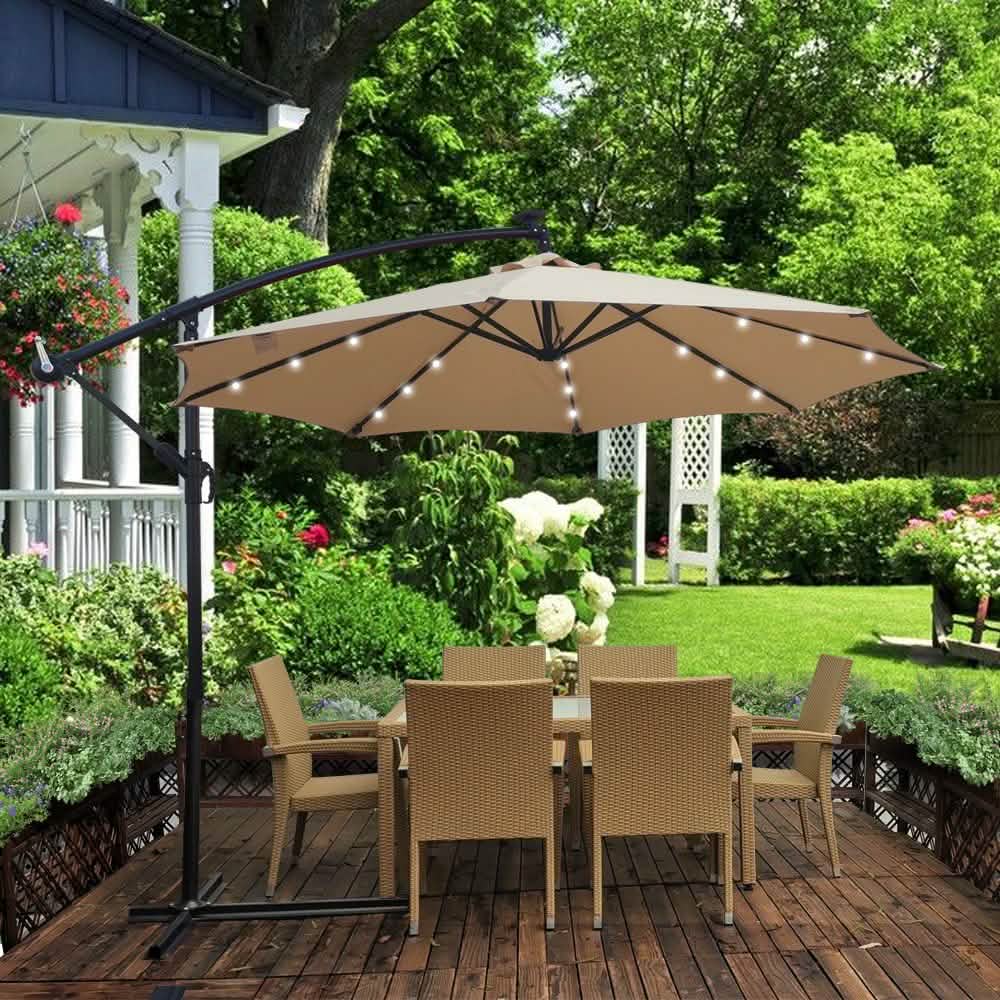 10ft Solarbetriebener Sonnenschirm