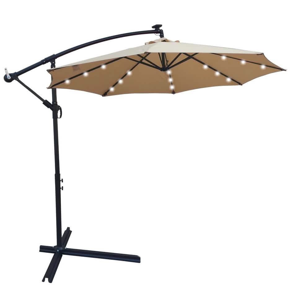 10ft Solarbetriebener Sonnenschirm
