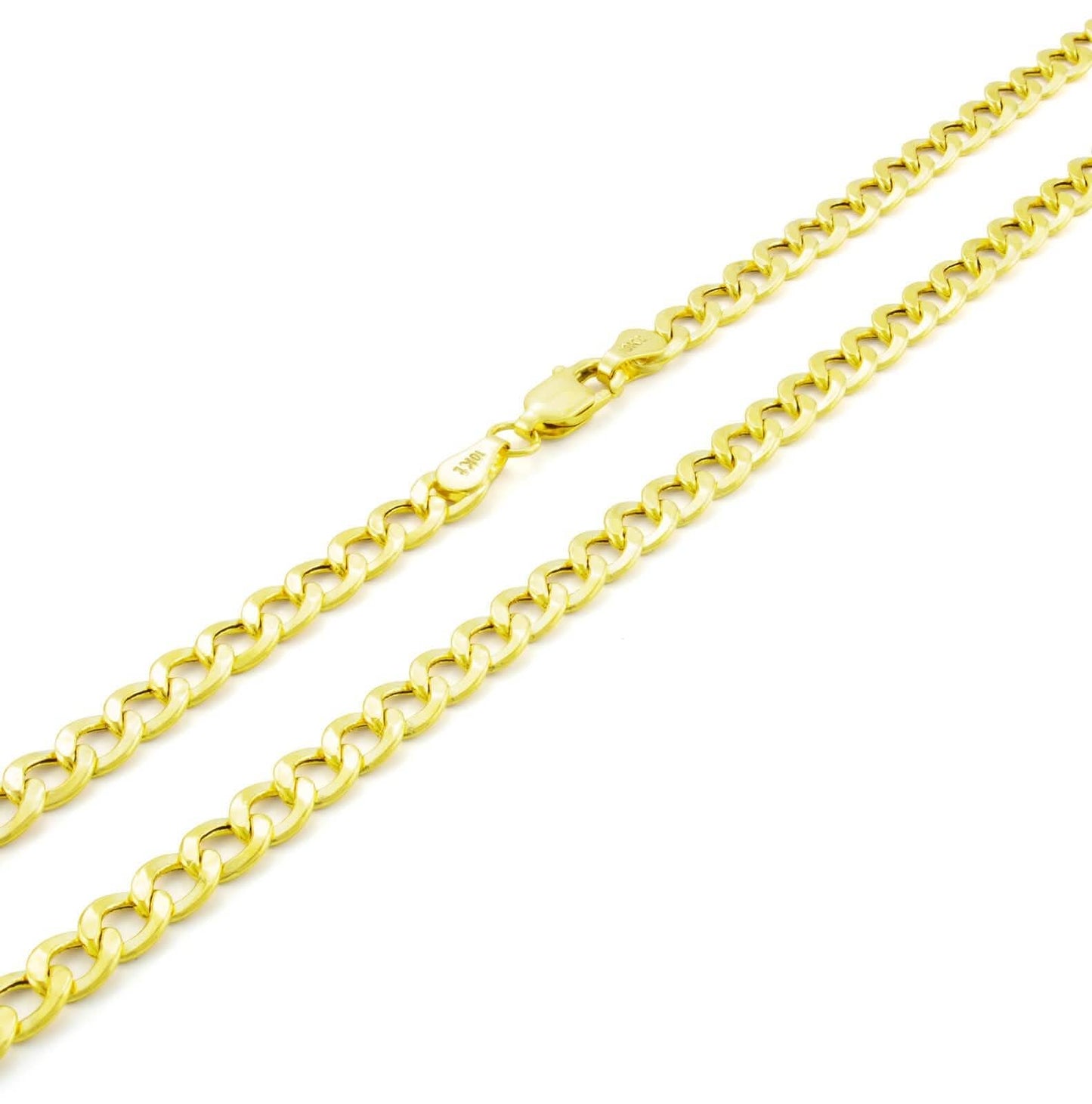 10K Gold Moricci 2MM Italienische Kubanische Kette Halskette