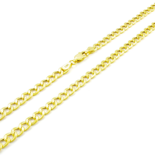 10K Gold Moricci 2MM Italienische Kubanische Kette Halskette