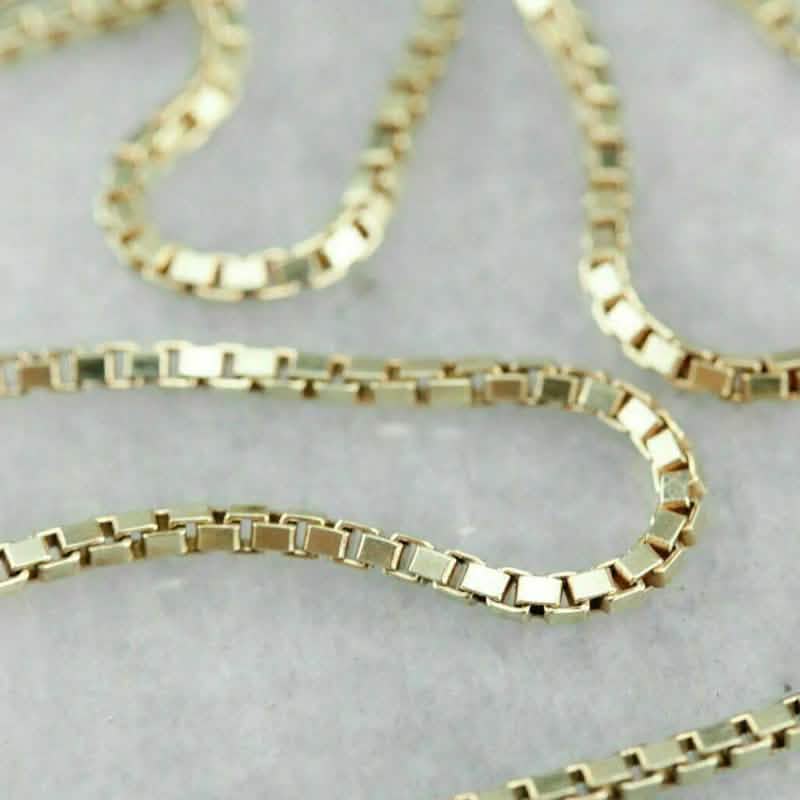 10 Karat massives Gelbgold Panzerkette