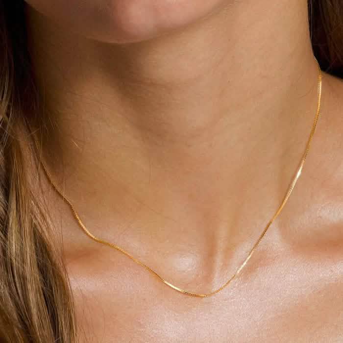 10 Karat massives Gelbgold Panzerkette