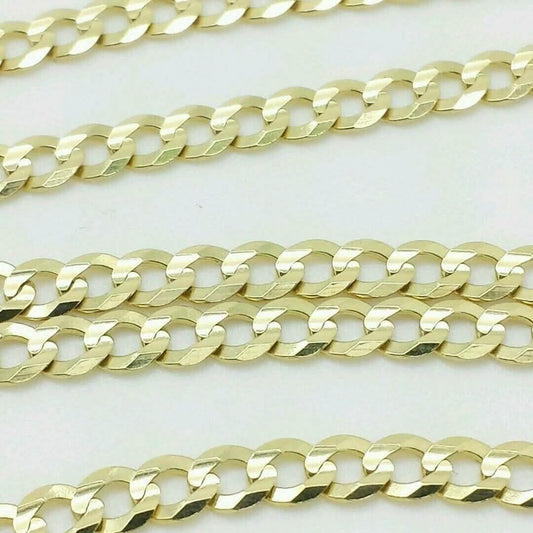10K Gelbgold-Cuban-Kette 2,6 mm Halskette