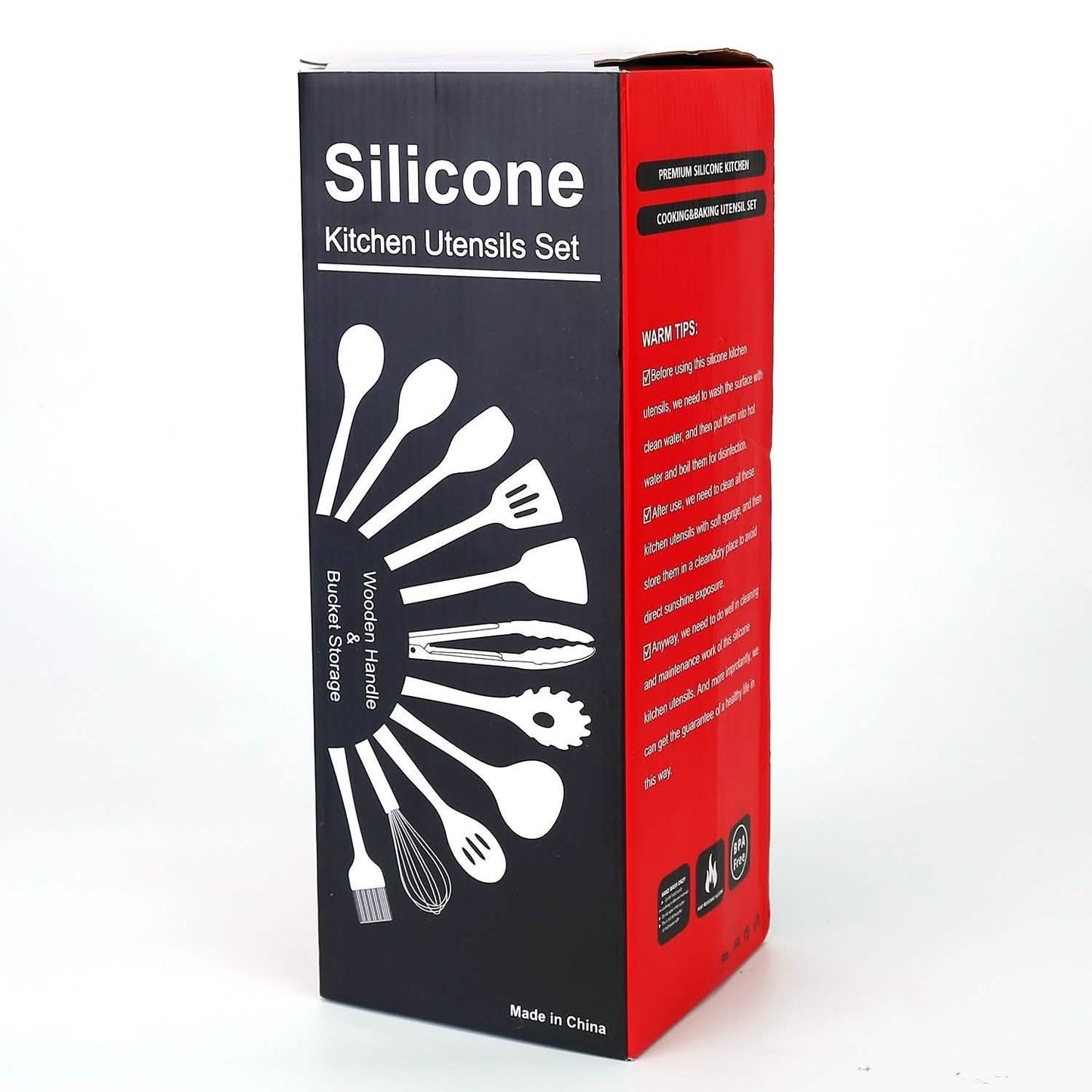 11-teiliges Silikon-Kochgeschirr-Set