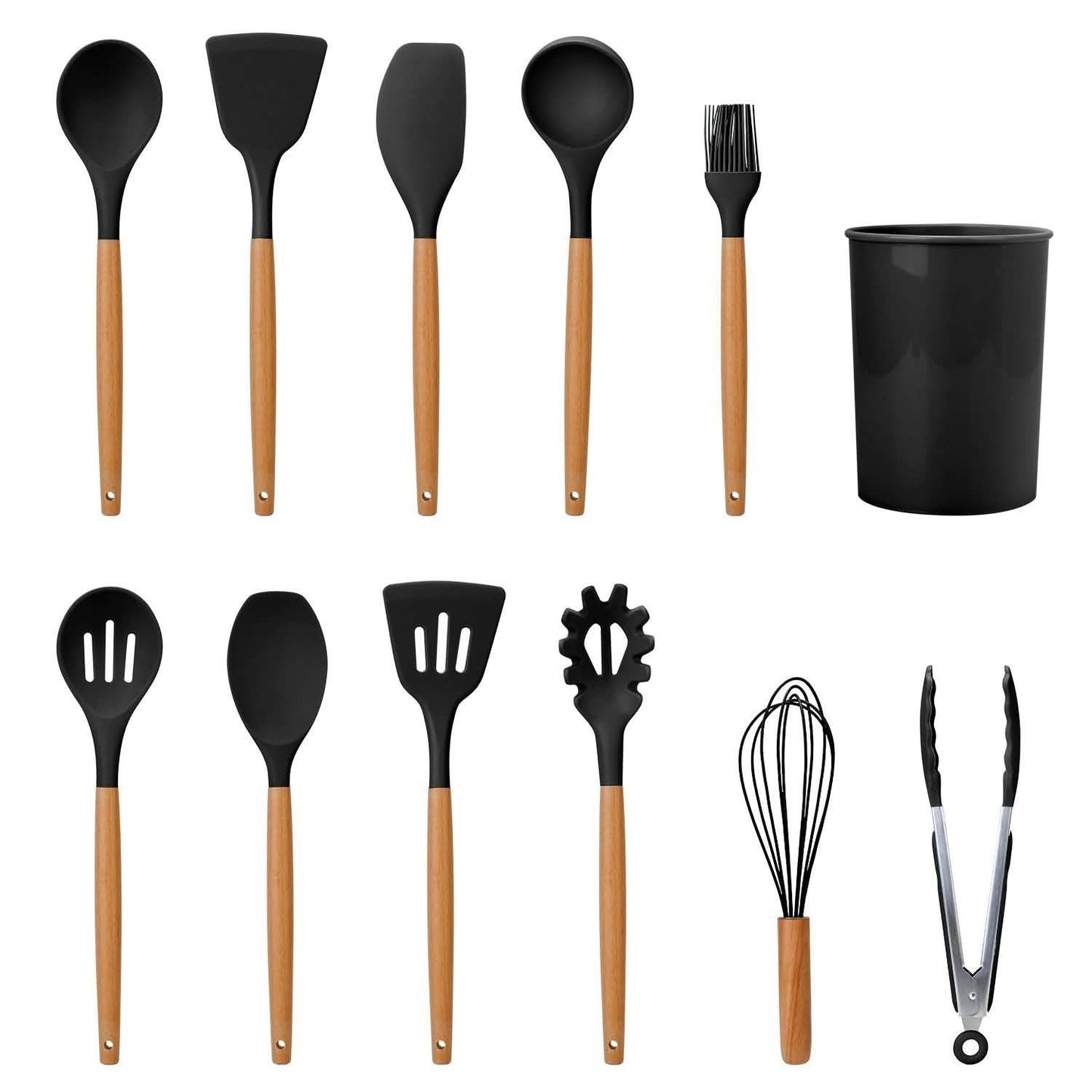 11-teiliges Silikon-Kochgeschirr-Set