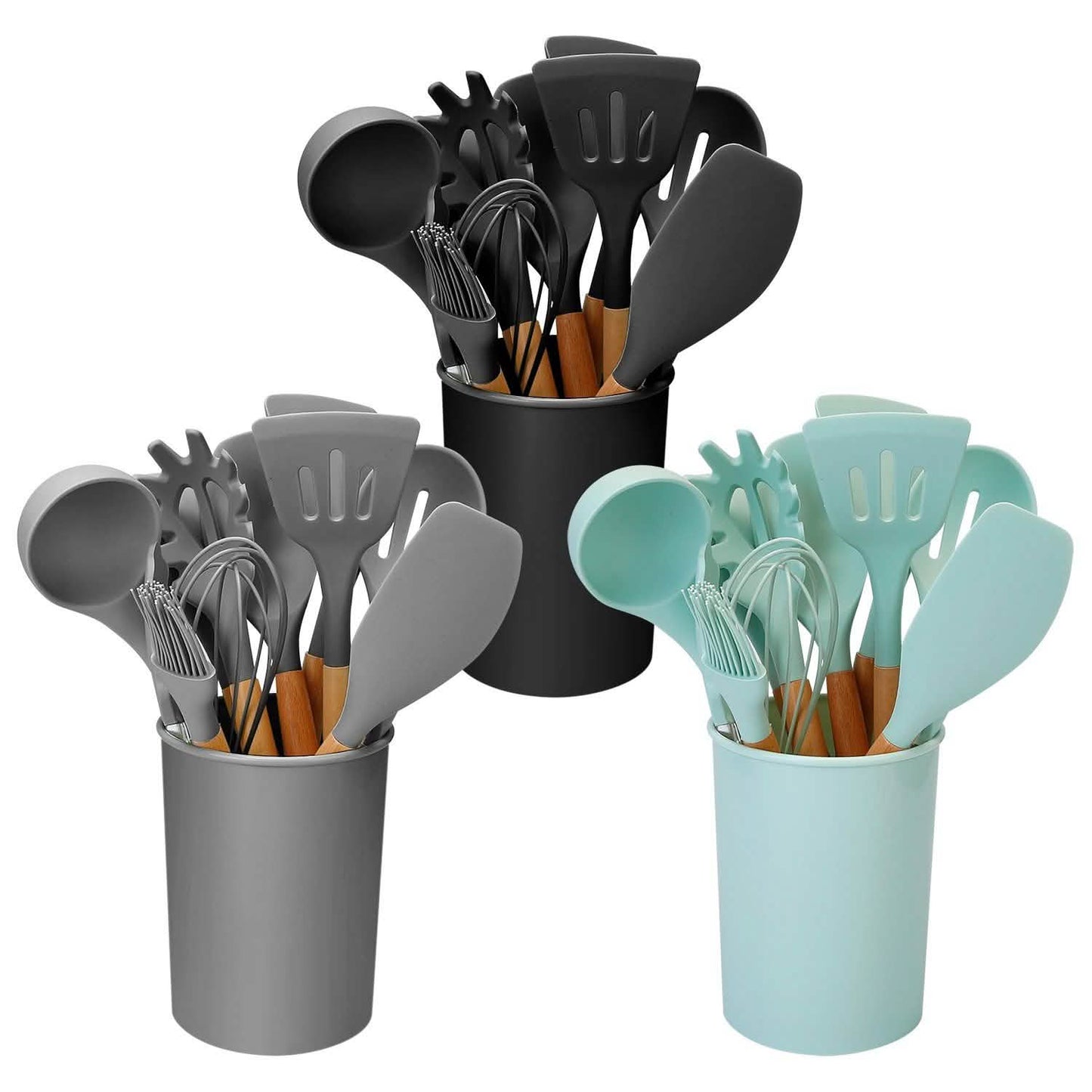 11-teiliges Silikon-Kochgeschirr-Set