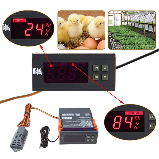 110V Digitale Luftfeuchtigkeitssteuerung Controller WH8040