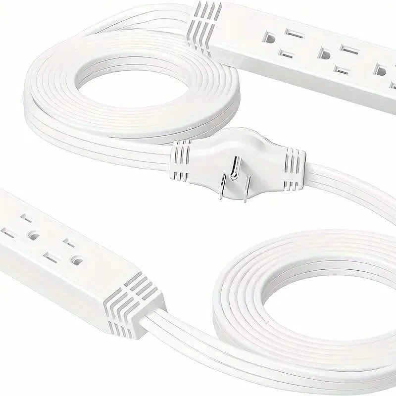 3,6 m langes Verlängerungskabel mit Steckdosenleiste, 1,8 m pro Seite, 13A 125V 1625W