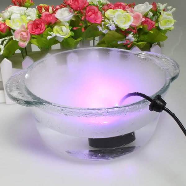 12 LED Nebelmacher Nebelmaschine Wasserbrunnen Teich Nebelmaschine Zerstäuber Luftbefeuchter