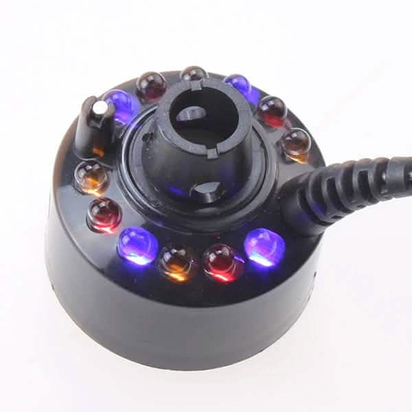 12 LED Nebelmacher Nebelmaschine Wasserbrunnen Teich Nebelmaschine Zerstäuber Luftbefeuchter